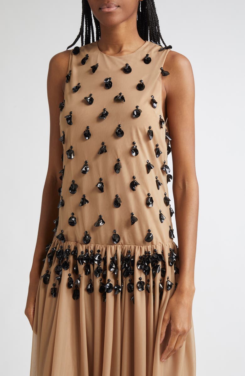 Diotima Embellished Cocktail Dress, Alternate, color, Ginger