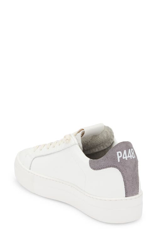 P448 Thea Platform Sneaker In White