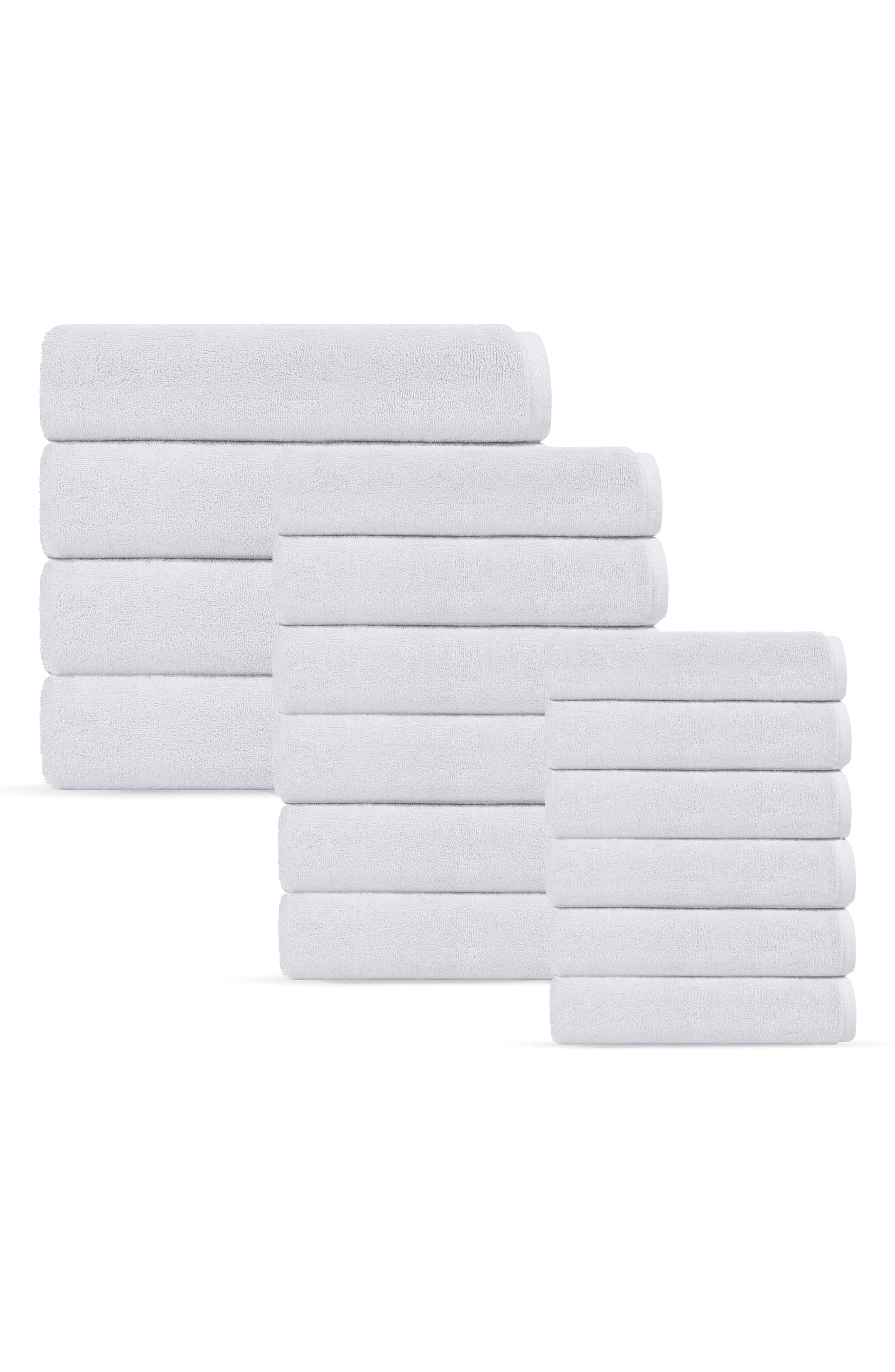 DePera Puresoft 16-Piece Turkish Cotton Towels Set