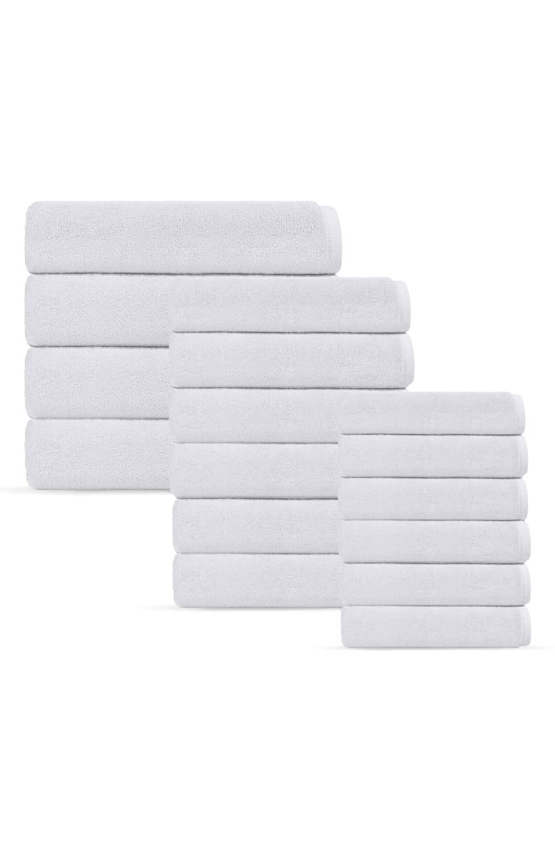 DePera Puresoft 16-Piece Turkish Cotton Towels Set, Main, color, White