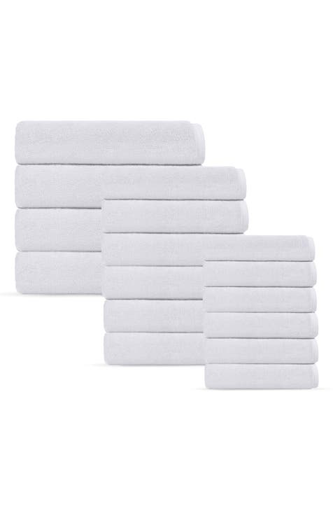 Puresoft 16-Piece Turkish Cotton Towels Set