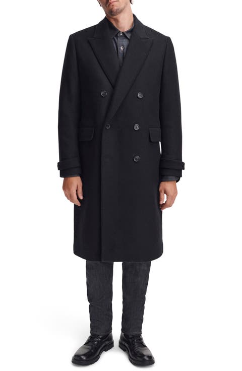 Lombard Double Breasted Wool Blend Coat