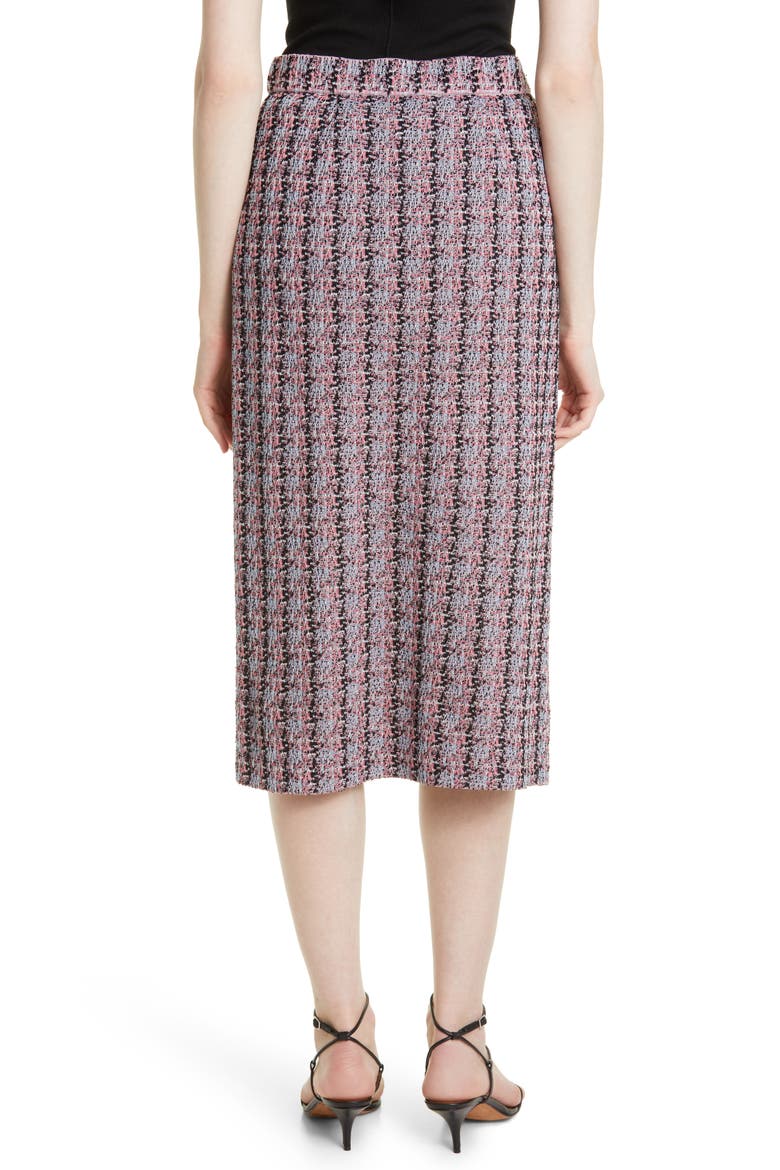 Tweed Pencil Skirt, Alternate, color, ROS/BL/PK/BK