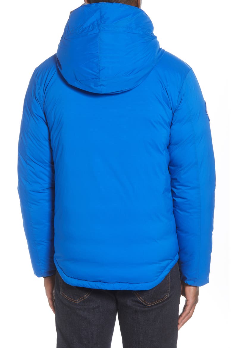 PBI Lodge Slim Fit Packable 750 Fill Power Down Hooded Jacket, Alternate, color, ROYAL PBI BLUE