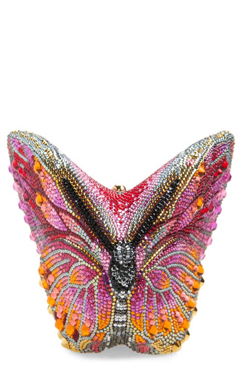 JUDITH LEIBER COUTURE Butterfly Crystal Clutch in Champagne Multi at Nordstrom