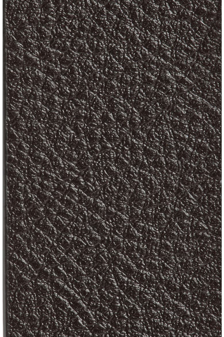 Leather Belt, Alternate, color, DARK BROWN