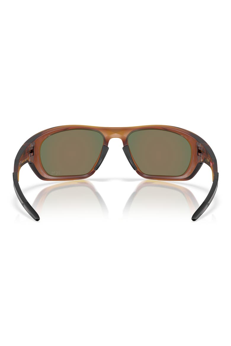 Lateralis 60mm Rectangle Sunglasses, Alternate, color, MATTE DARK AMBER / PRIZM RUBY