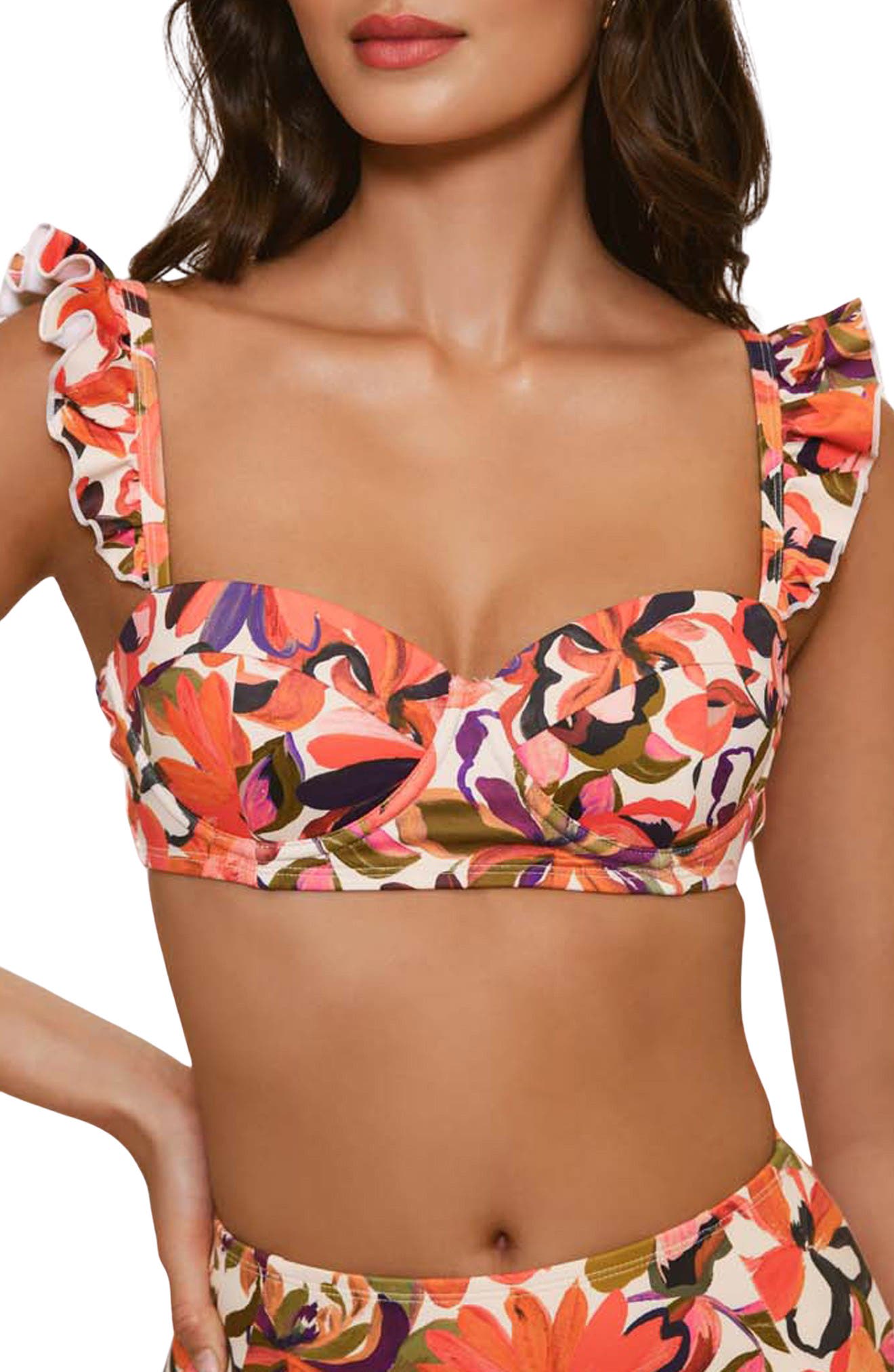 selected CORAL PAINTED LUSH TROPICAL