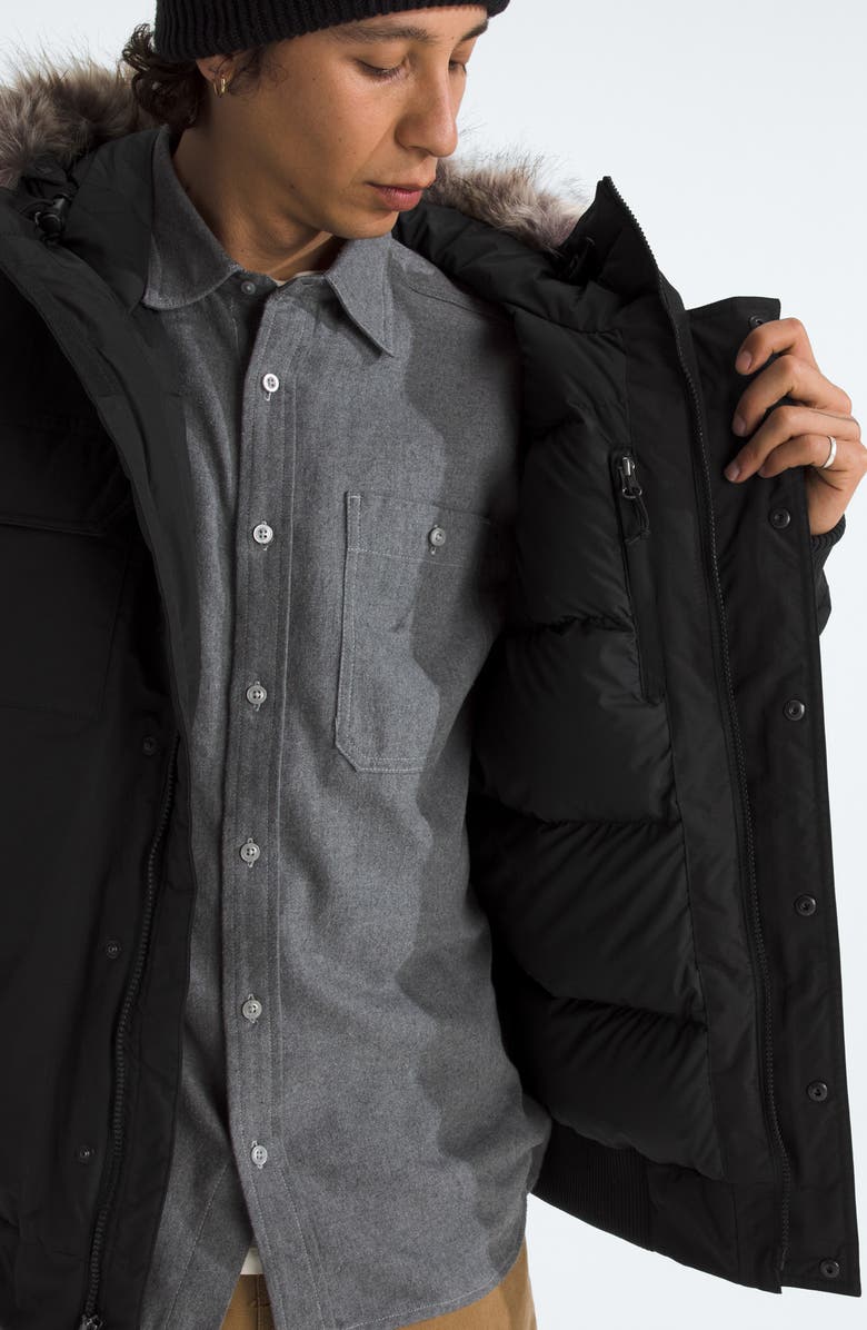 The North Face McMurdo Water Repellent 600 Fill Power Down Jacket with Removable Faux Fur Trim, Alternate, color,