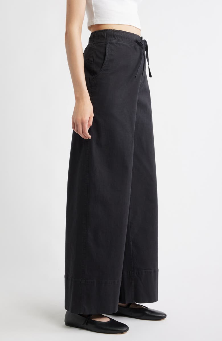 Drawstring Wide Leg Pants