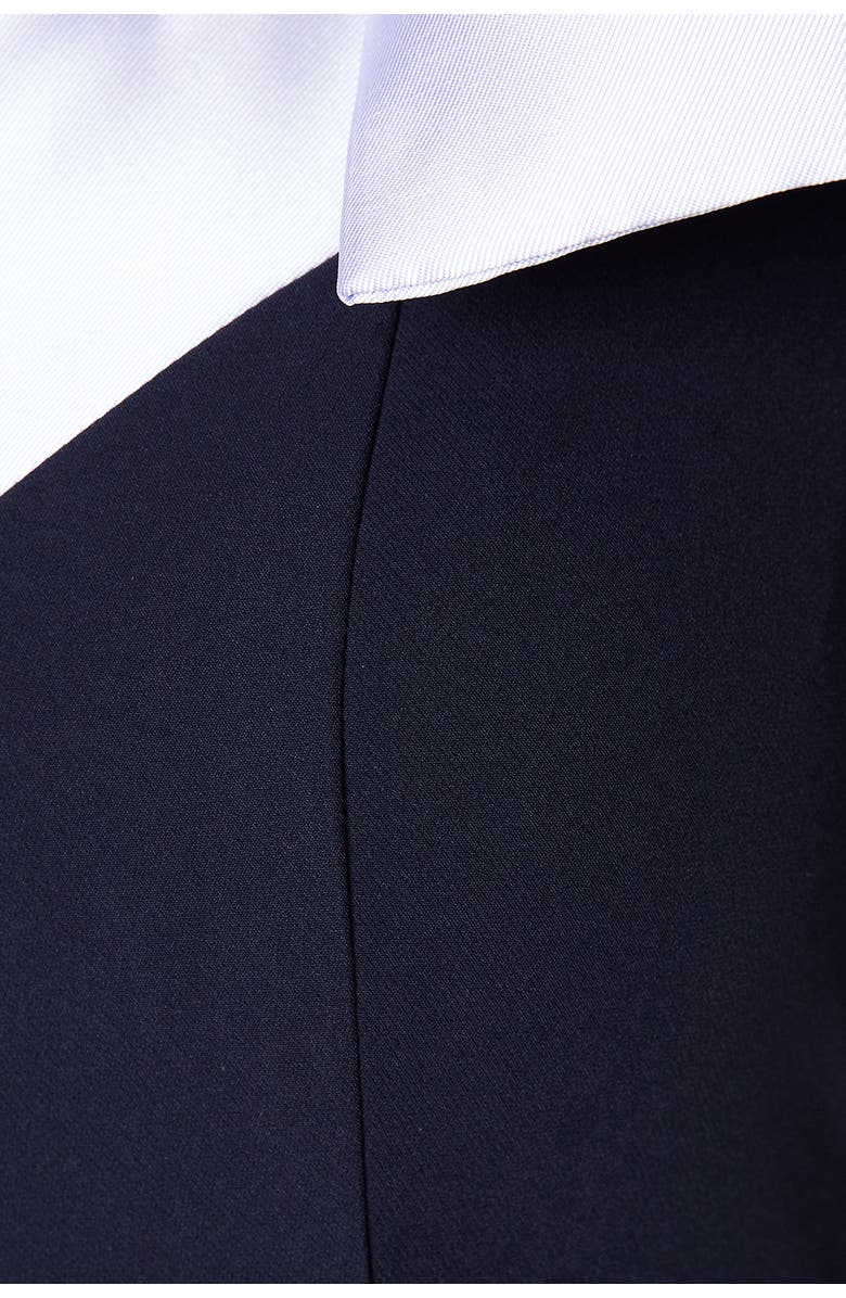 Coast Bow One Shoulder Wide Leg Jumpsuit, Alternate, color, Navy