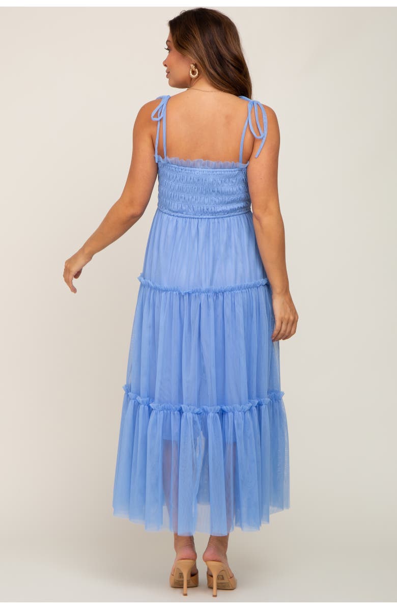 PinkBlush Smocked Mesh Midi Dress, Alternate, color, Light Blue