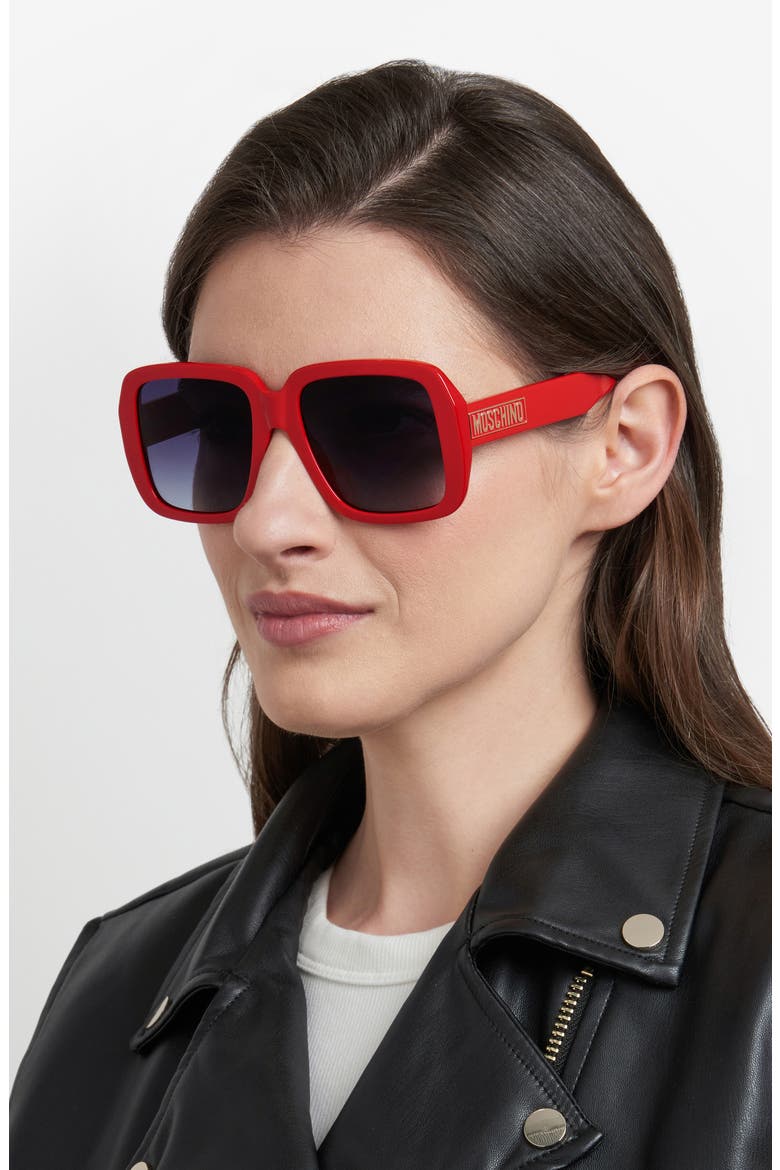 55mm Gradient Square Sunglasses, Alternate, color, 0C9A-9O