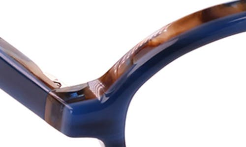Eyebobs Look Out 54mm Oval Reading Glasses In Blue Jay Layered