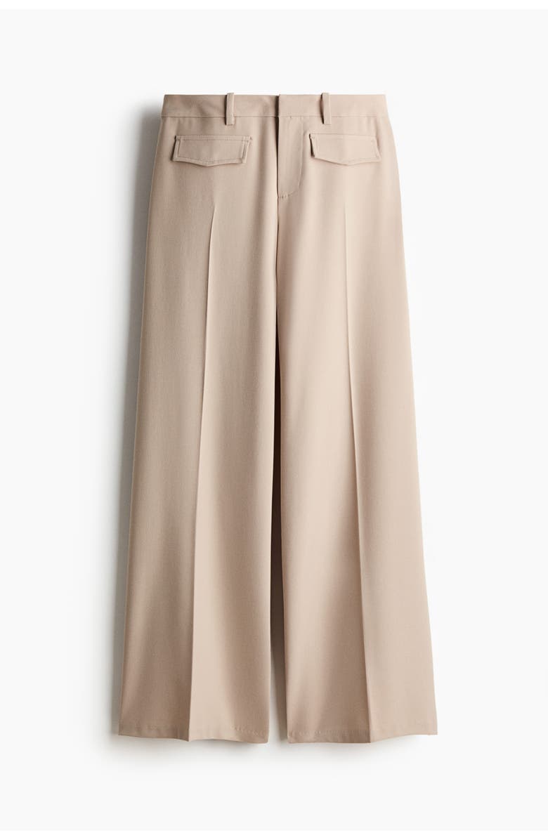H&M Tailored Trousers, Main, color, Light Beige