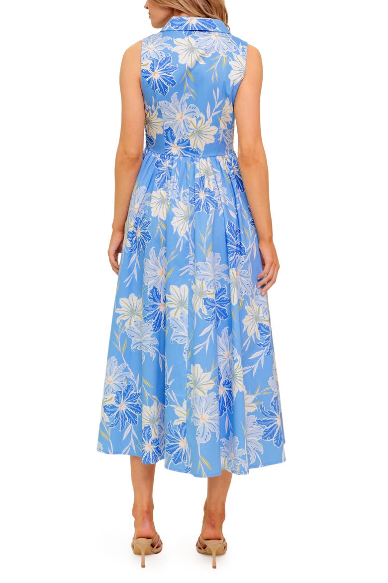Print Shirtdress, Alternate, color, POWDER BLUE