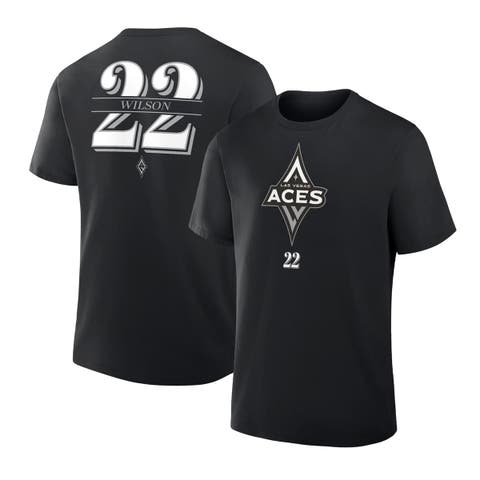 Men's Fanatics A'ja Wilson Black Las Vegas Aces In The Paint Name & Number T-Shirt