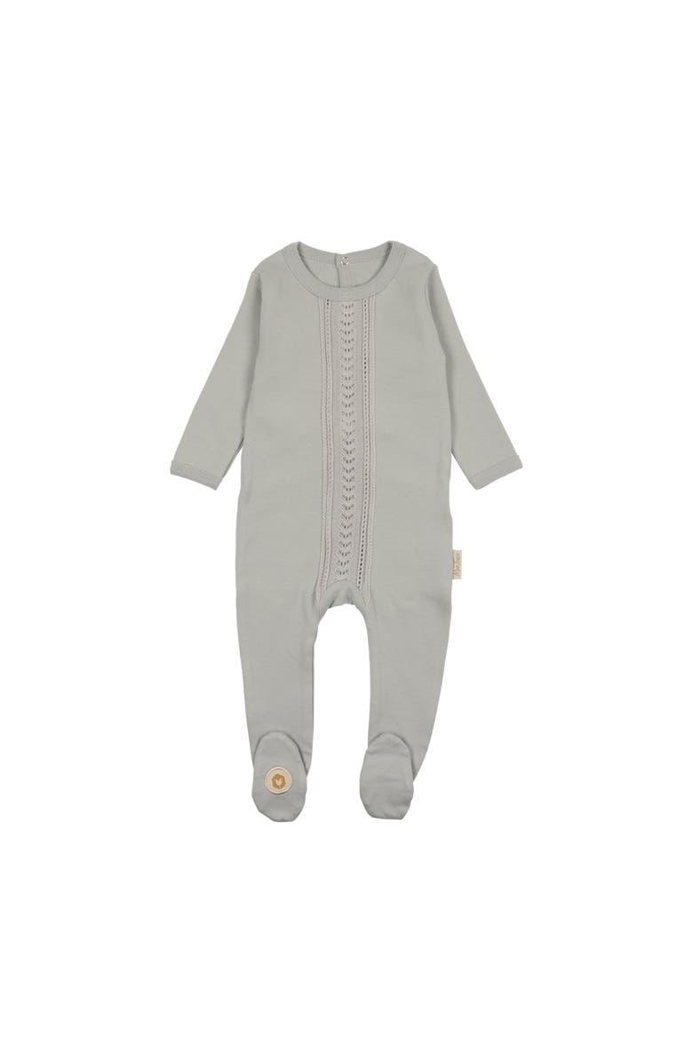 Mon Tresor Bebe Strip of Sweetness Footie, Main, color,