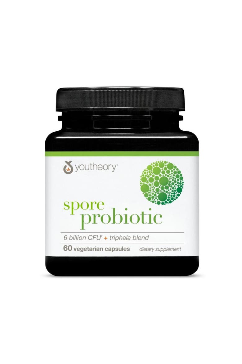 Spore Probiotic Gut Health Supplement with Prebiotics 60 Vegetarian Capsules, Main, color, None
