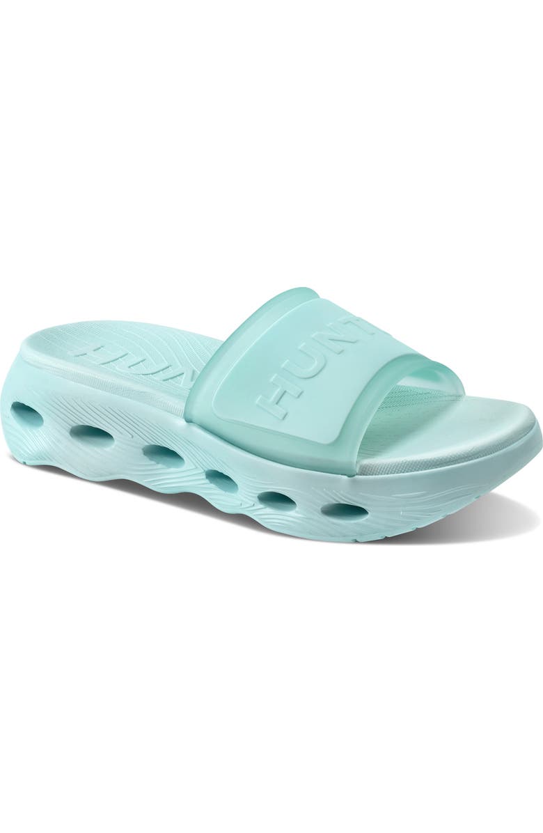 Hunter Geneva Slide Sandal, Main, color, Light Blue
