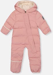 Deux par Deux Cloud Car Seat Adapted Fleece-Lined One Piece Snowsuit