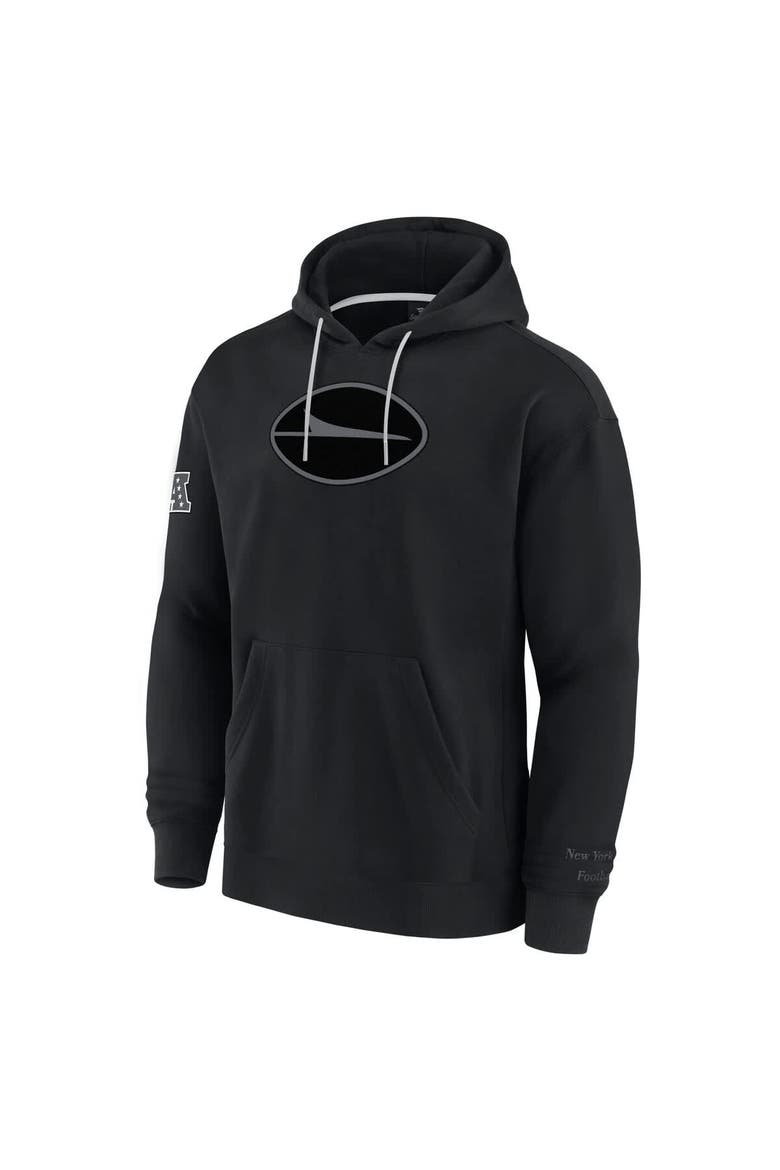 Men's Fanatics Black New York Jets Elements Pace Fleece Pullover Hoodie, Alternate, color, Black
