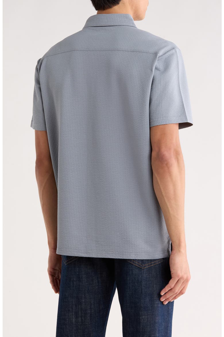 Pucker Waves Knit Polo, Alternate, color, ICONIC SKY
