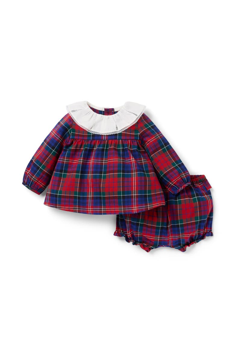 Baby Tartan Matching Set, Main, color, Red