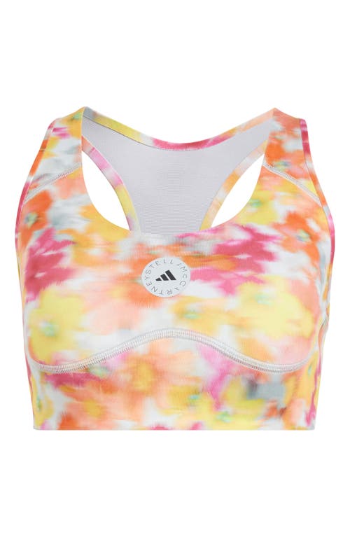 Adidas By Stella Mccartney Truepace Floral Sports Bra In Multi