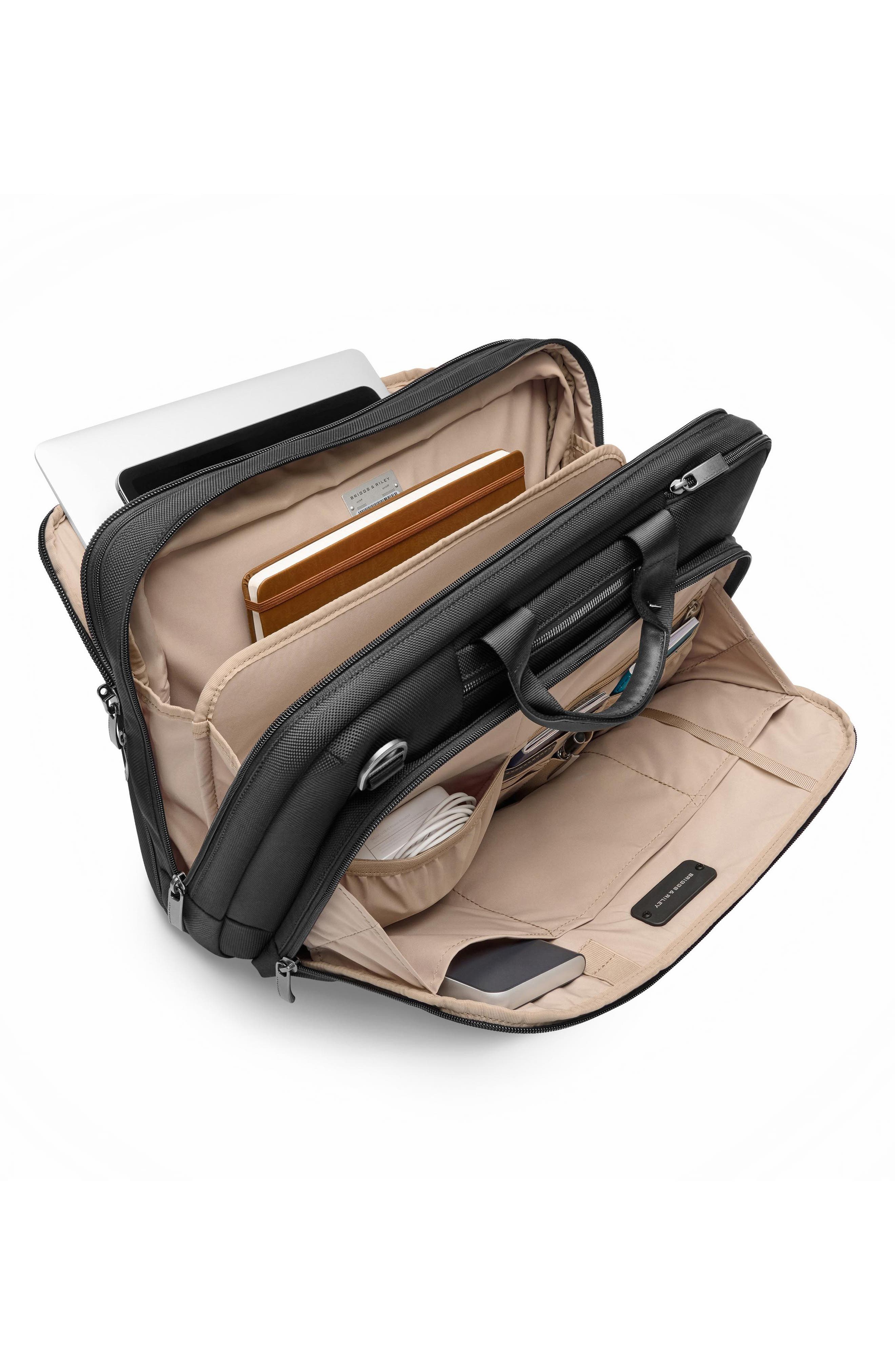Briggs & Riley @Work Large Expandable Briefcase, Alternate, color, Black