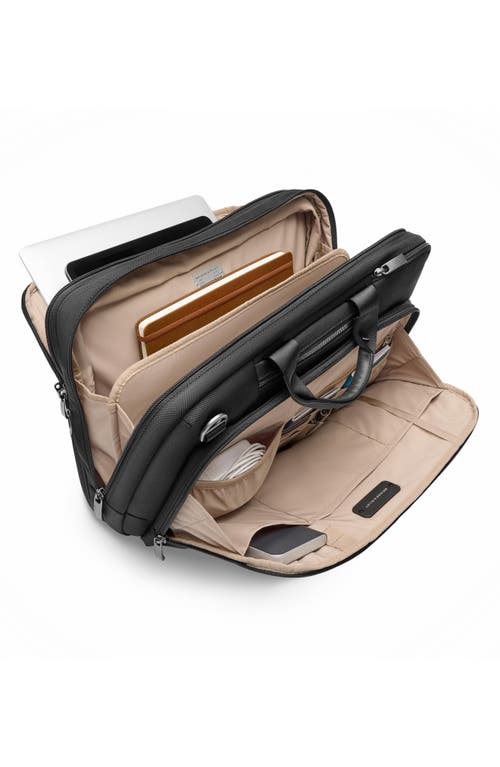 Briggs & Riley Large Expandable Brief In Black