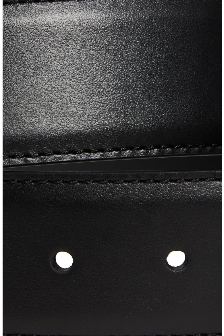 Western Buckle Leather Belt, Alternate, color, BLACK/ GOLD