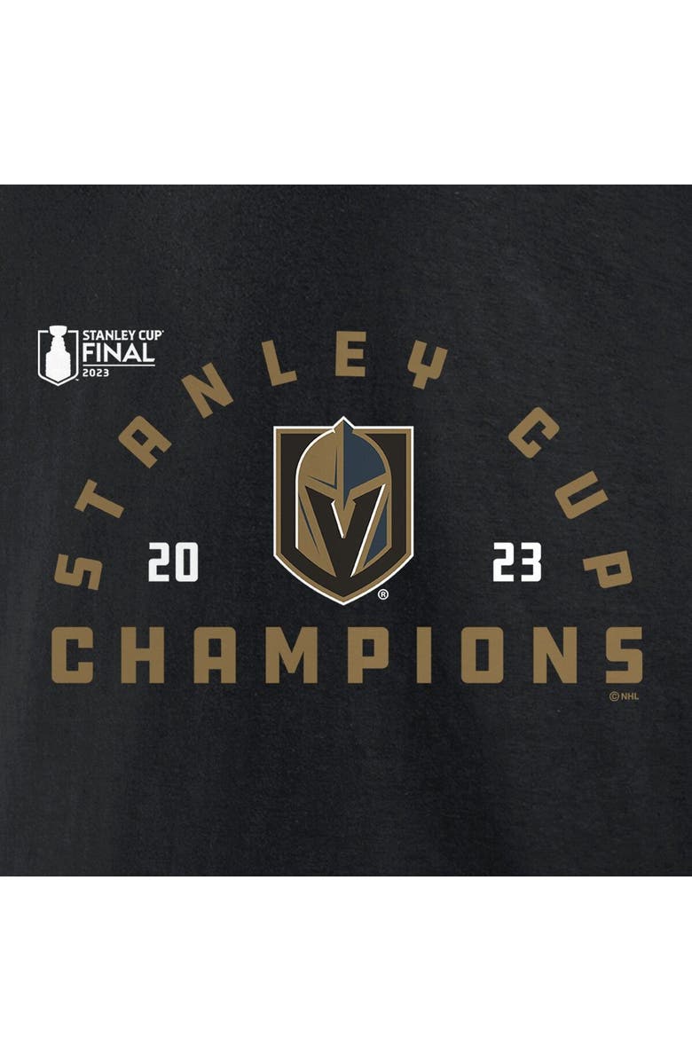 FANATICS Men's Fanatics Branded  Black Vegas Golden Knights 2023 Stanley Cup Champions Jersey Roster T-Shirt, Alternate, color, 