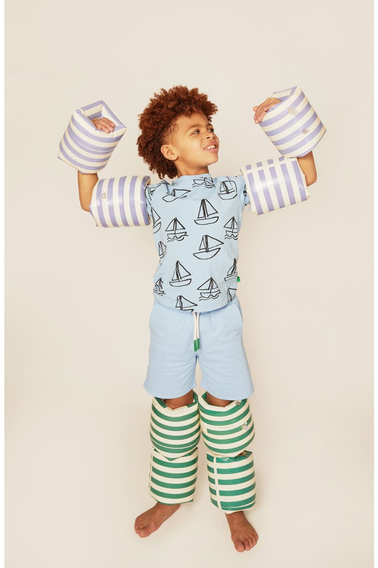 Kids' Drawstring Sweat Shorts, Alternate, color, PLACID BLUE