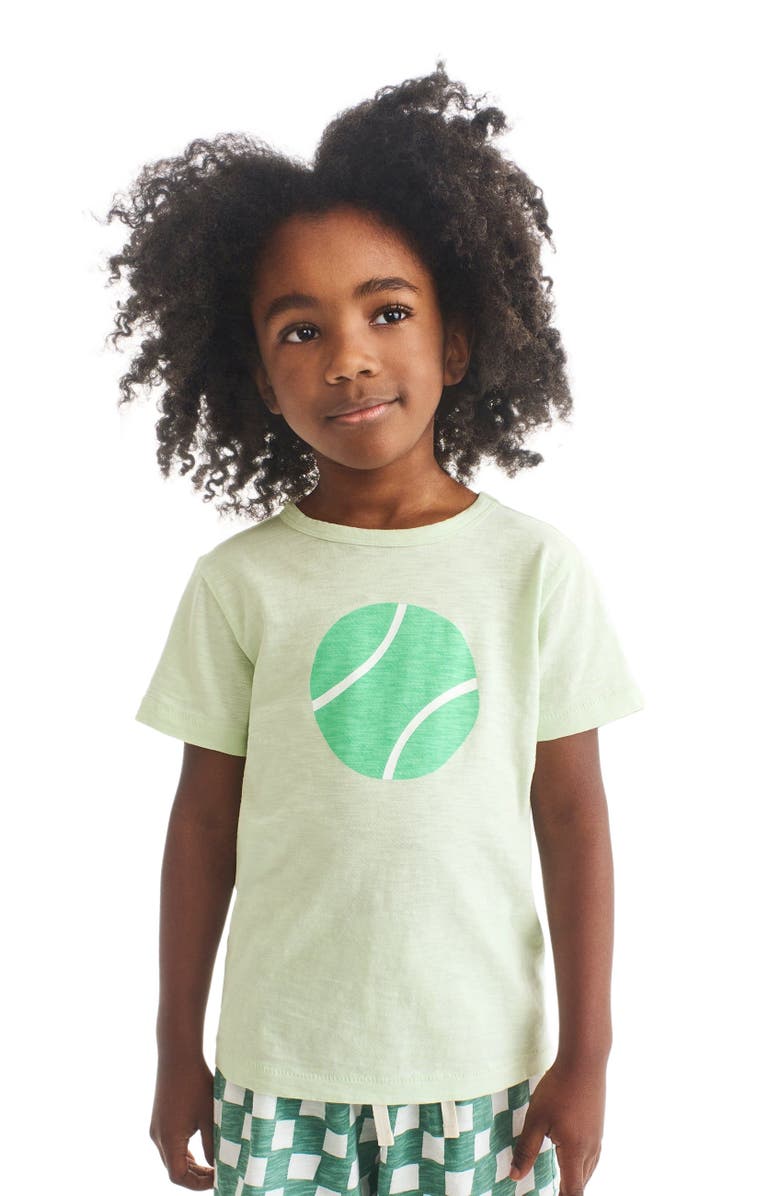 Primary Kids Tennis Ball Tee, Alternate, color, Light Clover Tennis Ball