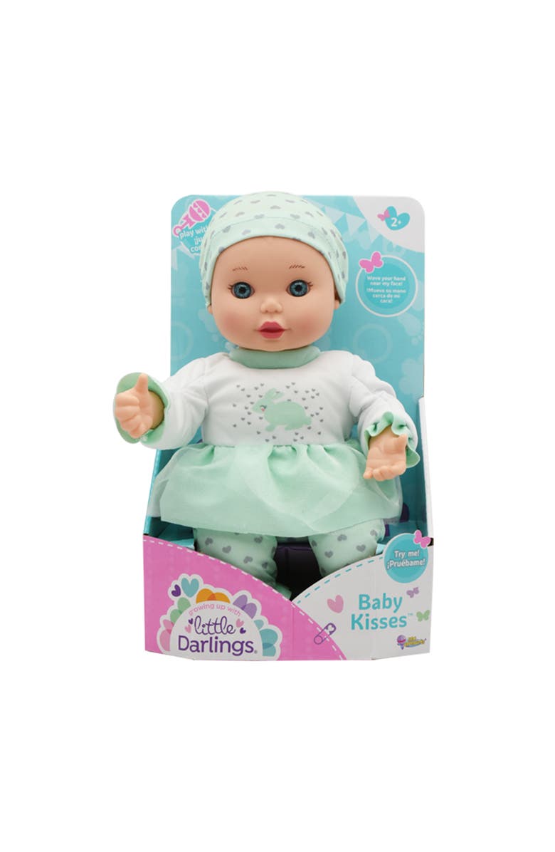 New Adventures Little Darlings 11" Baby Kisses Doll, Alternate, color, Multicolored
