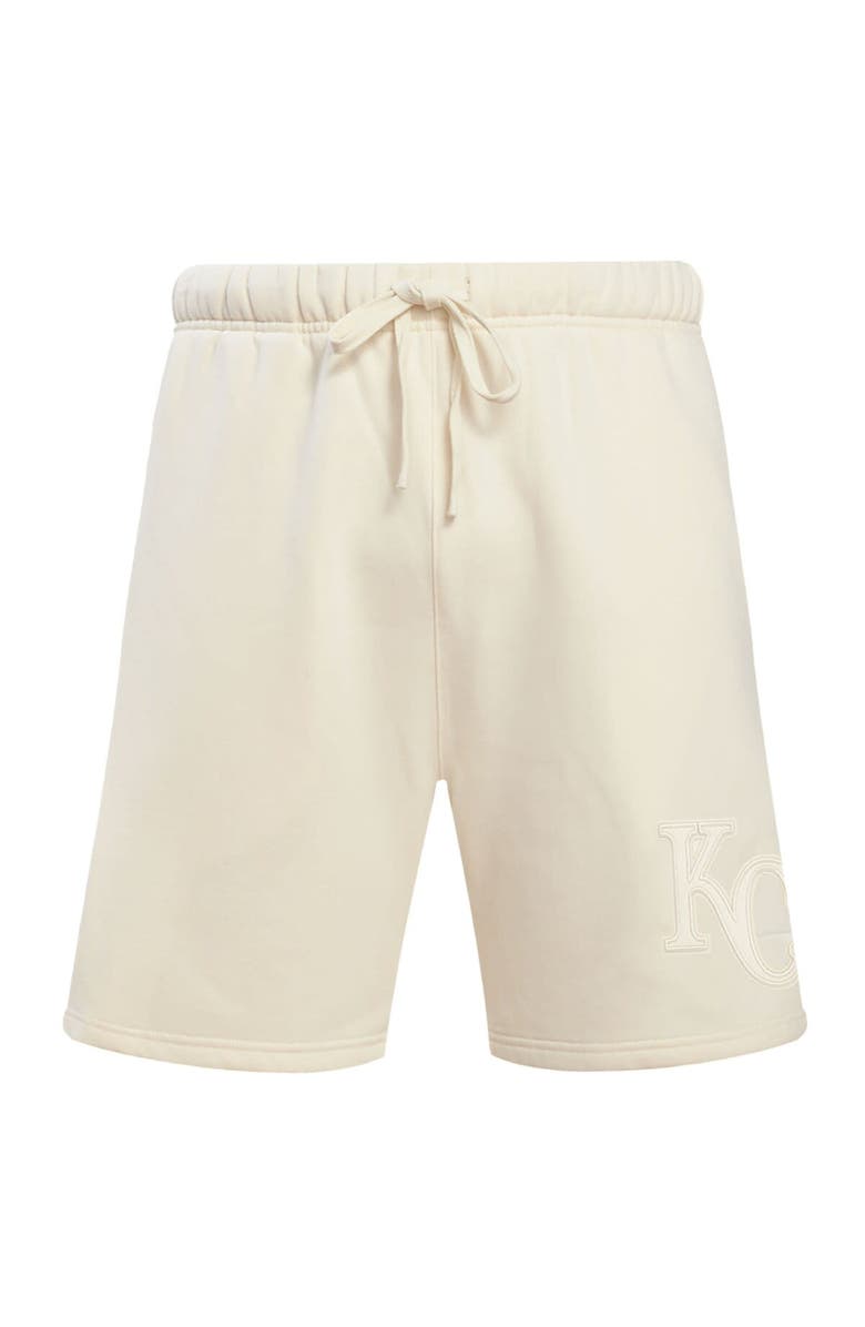 PRO STANDARD Men's Pro Standard Cream Kansas City Royals Neutral Fleece Shorts, Alternate, color, Cream