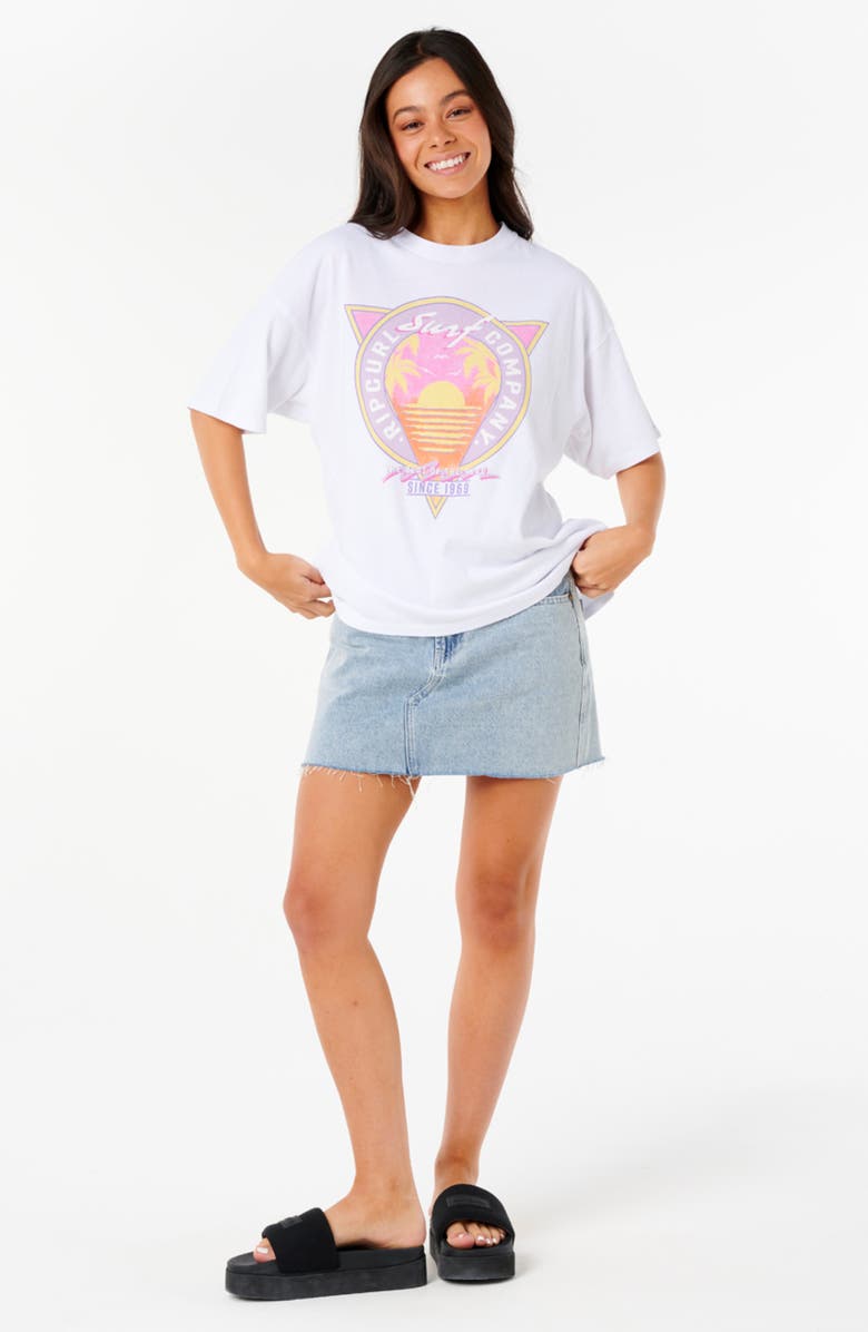 Rip Curl Vedra Heritage Logo T-Shirt, Alternate, color, Optical White