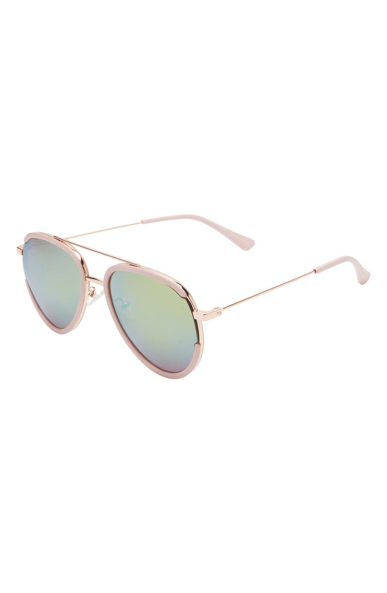 Vince Camuto Brow Bar Aviator Sunglasses, Alternate, color,