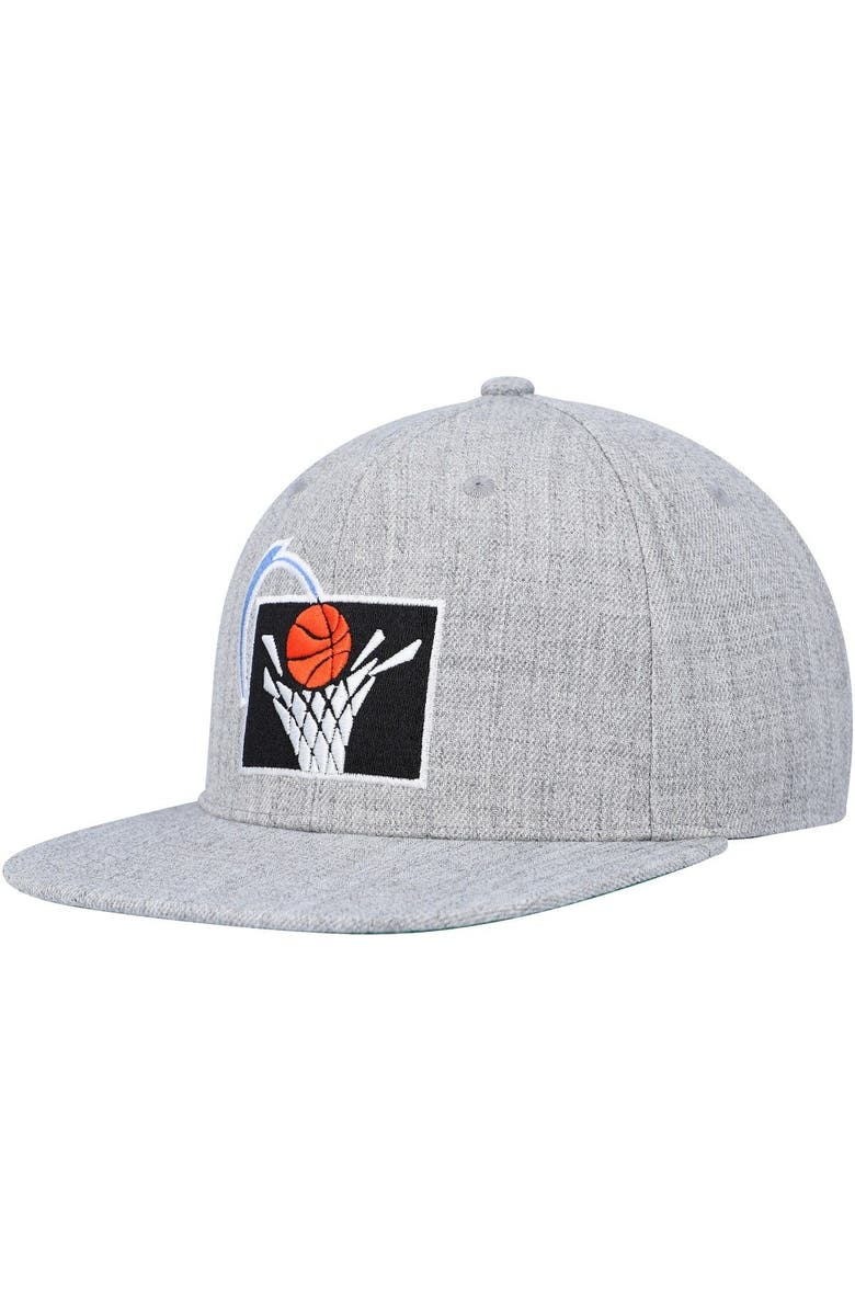 Mitchell & Ness Men's Mitchell & Ness Heather Gray Cleveland Cavaliers Hardwood Classics 2.0 Snapback Hat, Main, color, Heather Gray