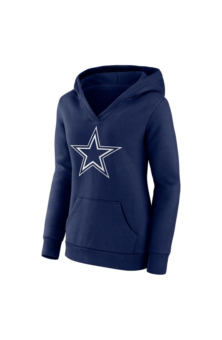 FANATICS Women's Fanatics Branded CeeDee Lamb Navy Dallas Cowboys Player Icon Name & Number V-Neck Pullover Hoodie, Alternate, color,