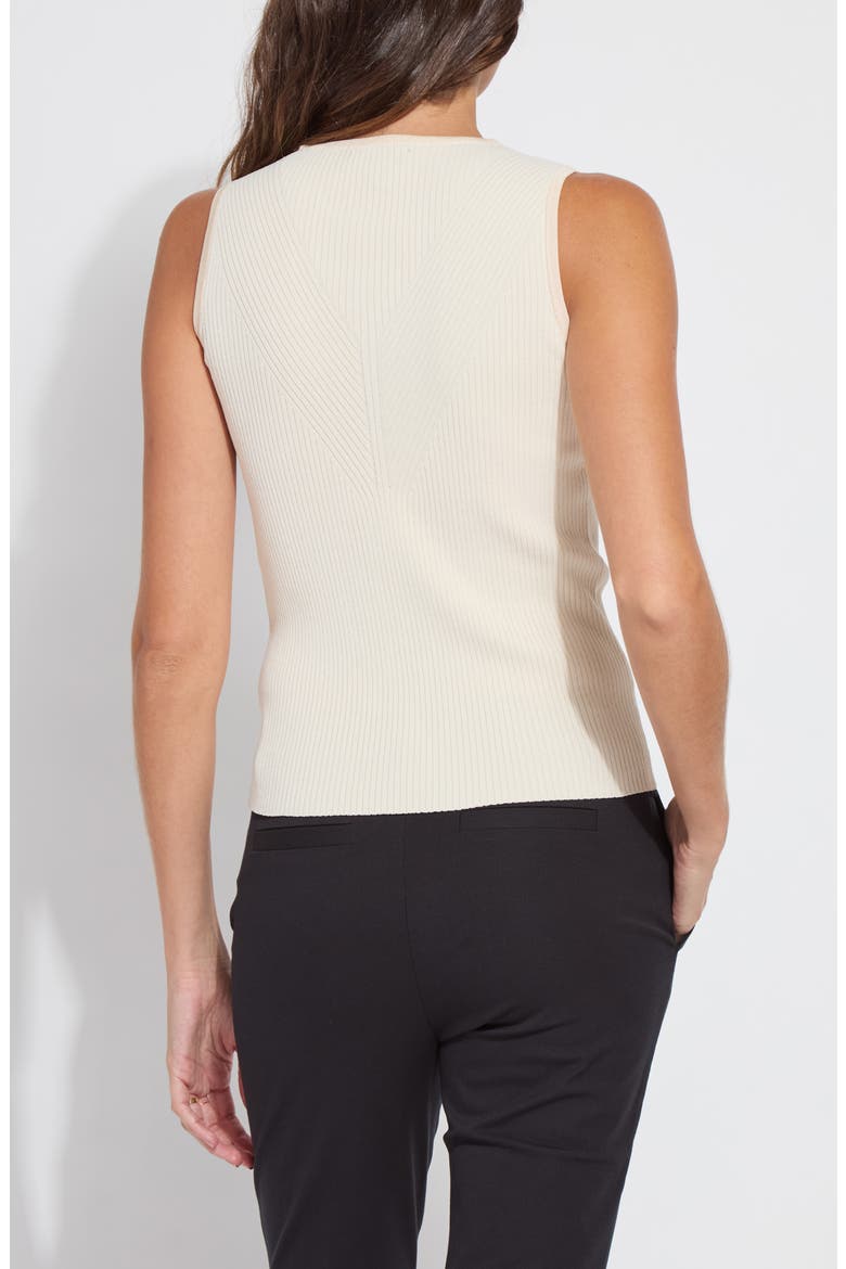 Allegra Rib Knit Tank Top, Alternate, color, SAILCLOTH