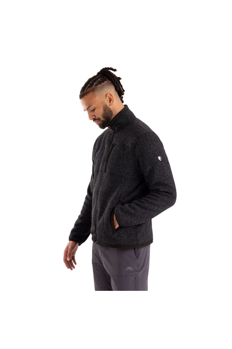 Bramall Fleece Jacket, Alternate, color, Black Marl