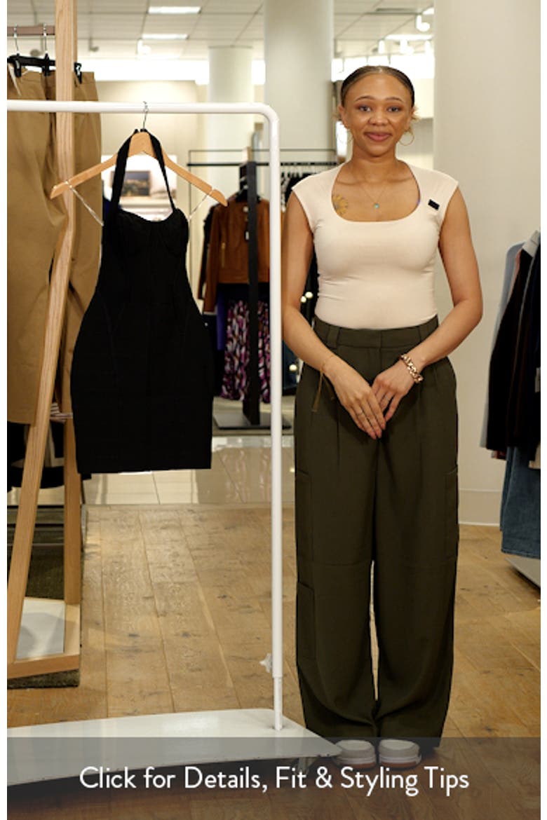 The Sculpt Halter Neck Bandage Minidress video