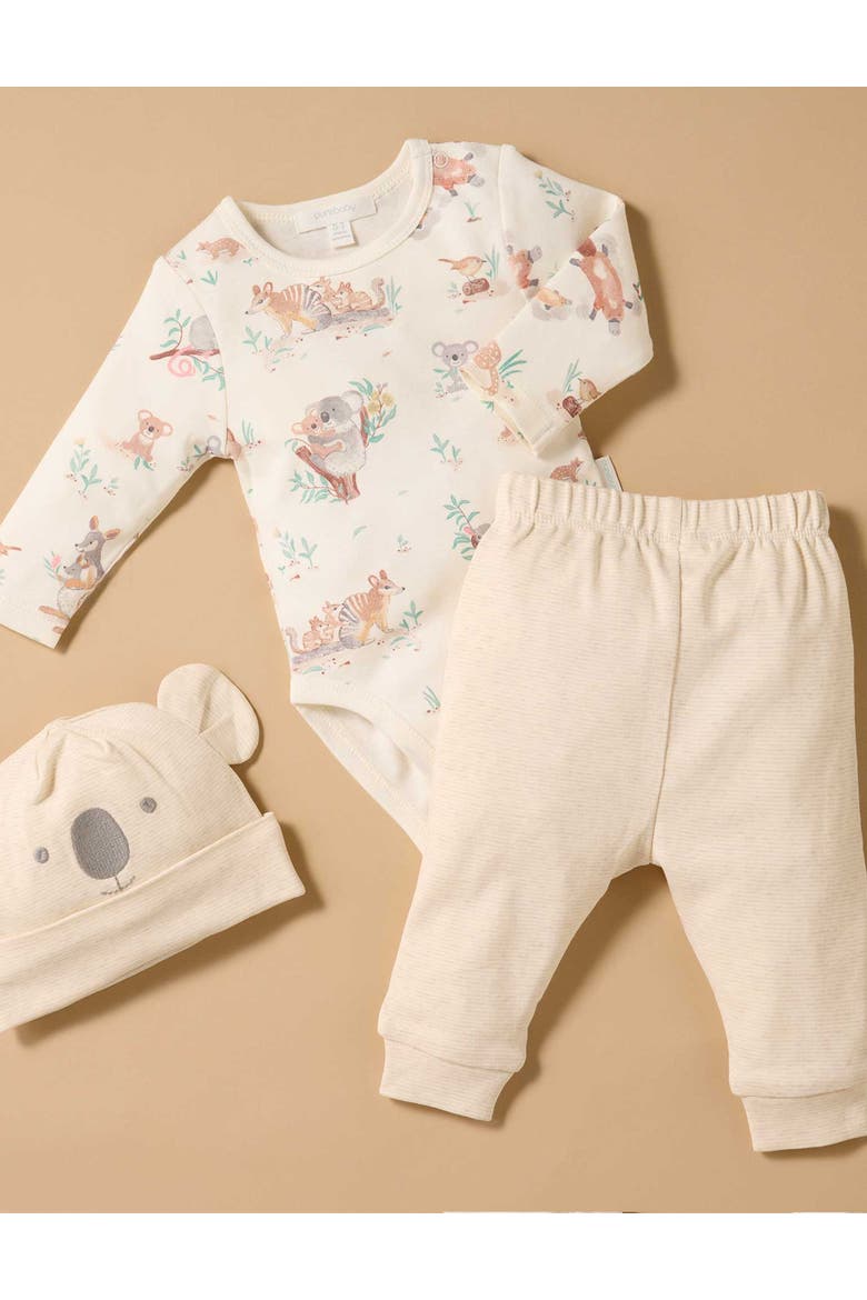 3 Piece Australiana Set with Hat, Alternate, color, Bush babies