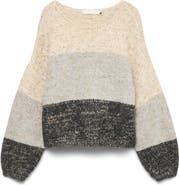 VERO MODA Jenna Colorblock Boatneck Sweater