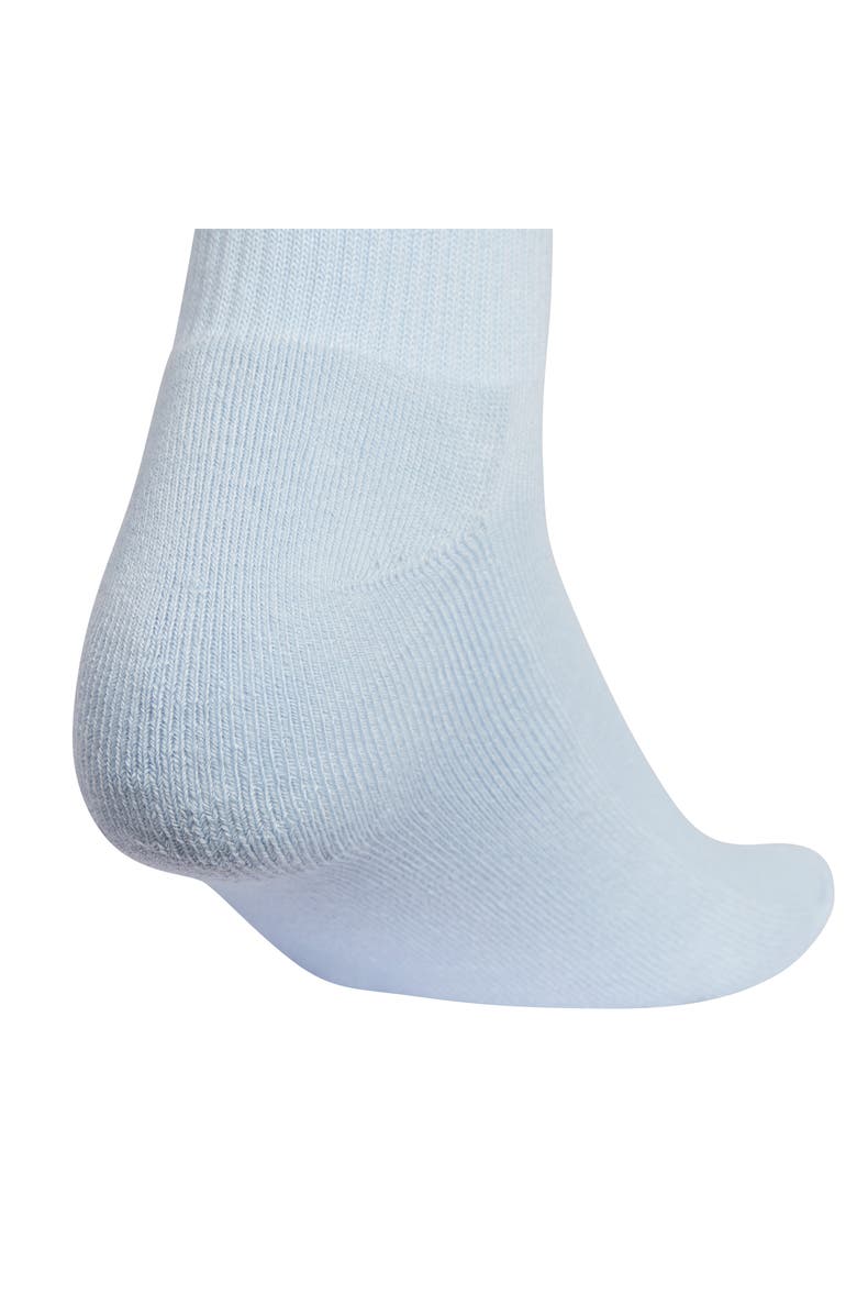 adidas Cushioned Sport 2.0 3-Pack High Quarter Socks, Alternate, color, Blue/Light Heather/ White