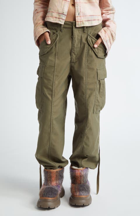 Cotton Twill Parachute Cargo Pants