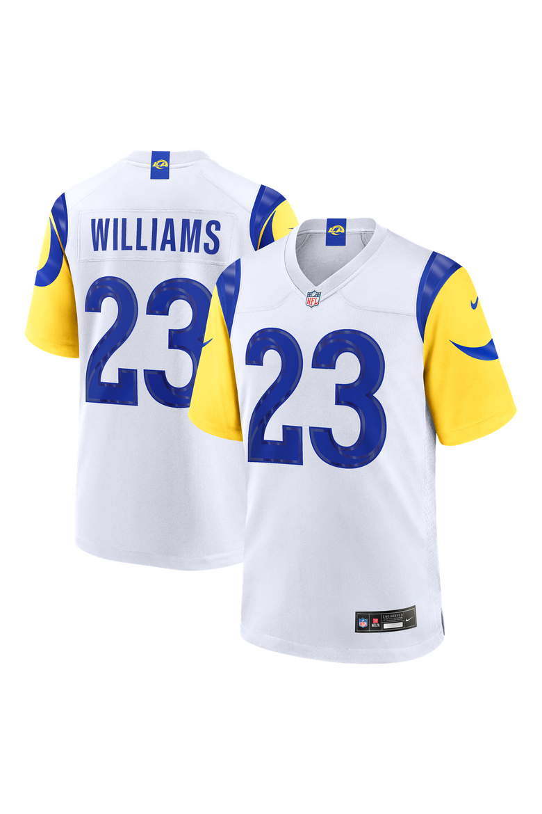 Men's Nike Kyren Williams White Los Angeles Rams White Game Player Jersey, Main, color, White