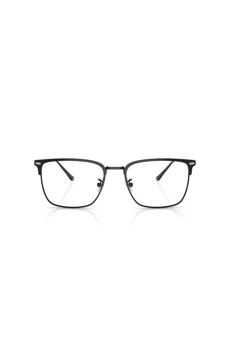 COACH 54mm Square optical glasses, Alternate, color, Black